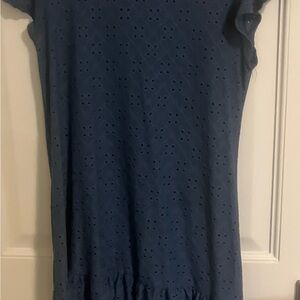 Blue dress short tennis style